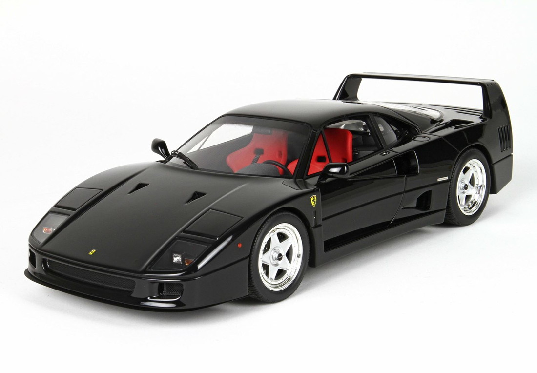 【取っておく】Ferrariフェラーリ F40 1987 Black red seats / BBR 1/43 ミニカー