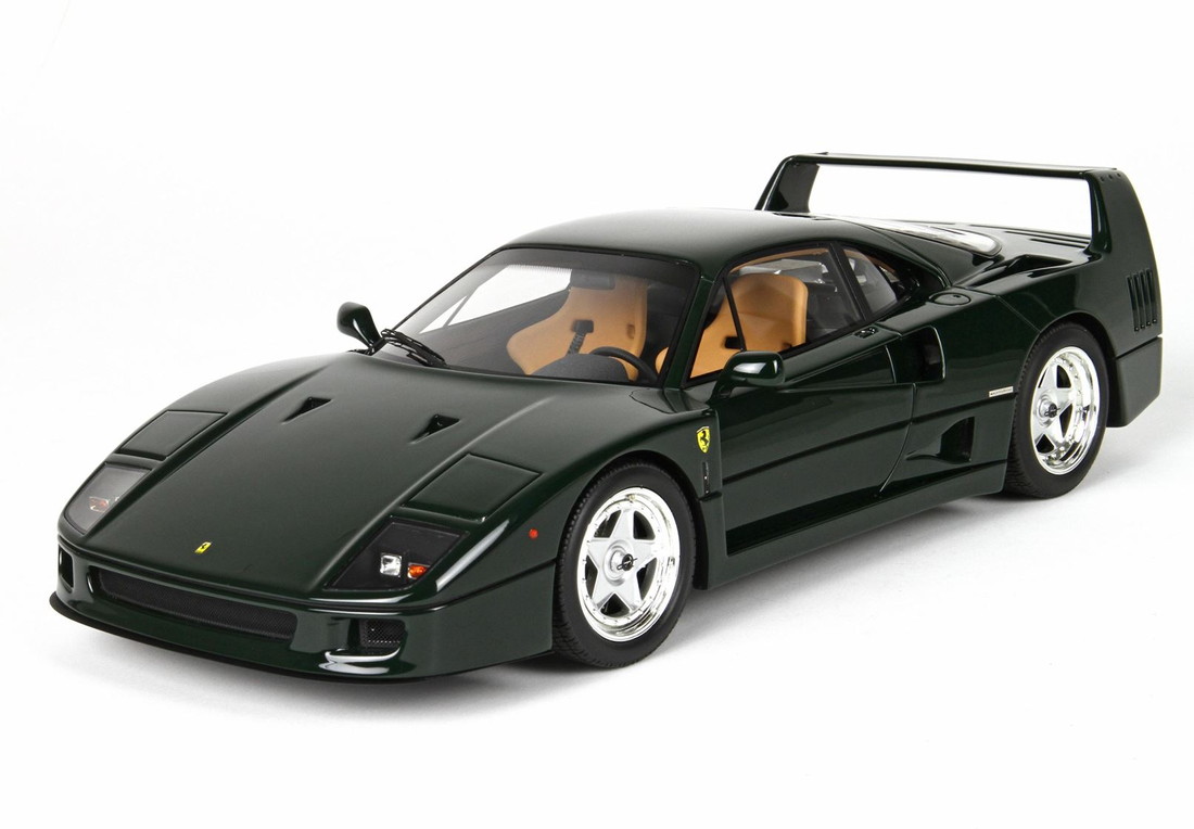 【取っておく】Ferrariフェラーリ F40 1987 Verde Abetone seat beige / BBR 1/43 ミニカー