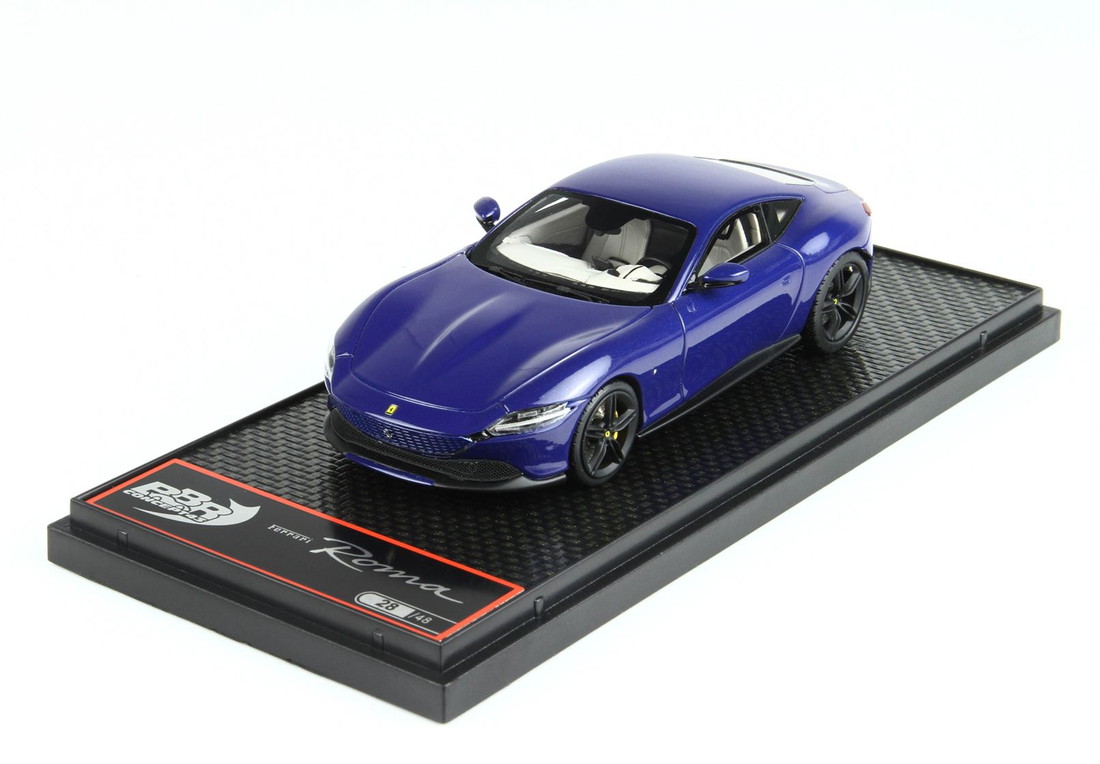 【取っておく】Ferrariフェラーリ Roma metallic electric blue 押さえる48台 / BBR 1/43 ミニカー