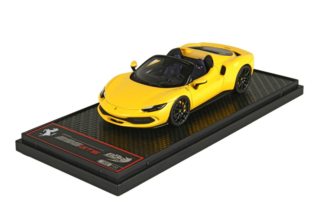 【取っておく】Ferrariフェラーリ 296 GTS Giallo Modena 押さえる100台 / BBR 1/43 ミニカー