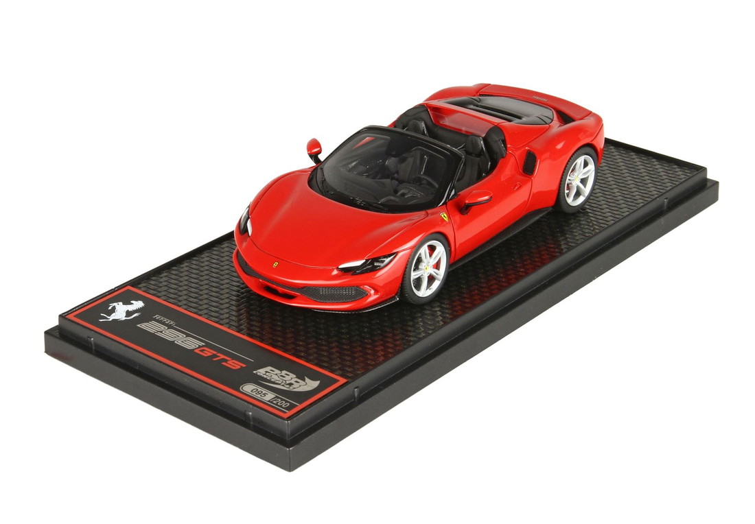 【取っておく】Ferrariフェラーリ 296 GTS Rosso corsa 322 押さえる200台 / BBR 1/43 ミニカー