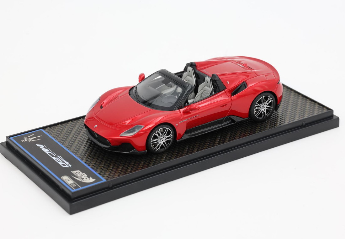 【予約】Maseratiマセラティ MC20 Cielo 2022 new versions Red Vincente MMXX Design Rims 限定20台 / BBR 1/43 ミニカー