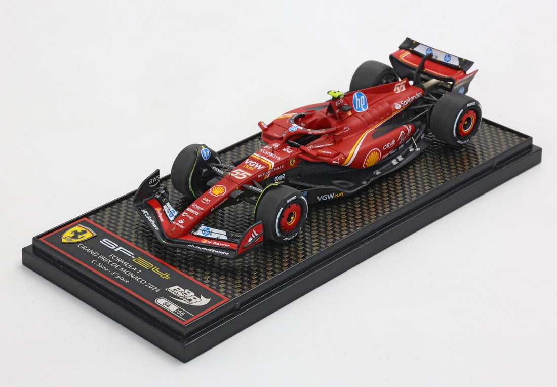【予約】Ferrariフェラーリ SF24 Monaco GP 2024 Sainz third position 限定55台 / BBR 1/43 ミニカー