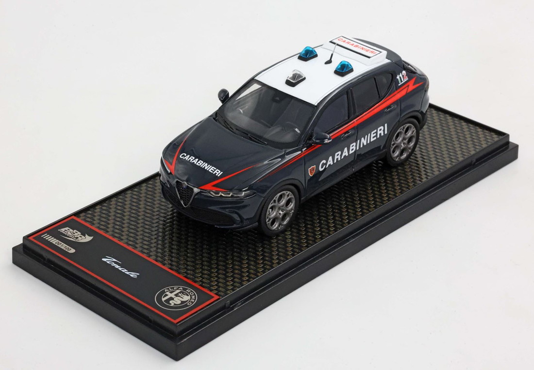 【予約】Alfa Romeoアルファロメオ Tonale カラビニエリ仕様 限定100台 / BBR 1/43 ミニカー