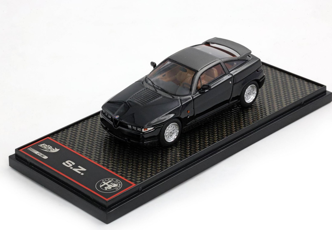 【取っておく】Alfa Romeoアルファロメオ SZ Black 押さえる50台 / BBR 1/43 ミニカー