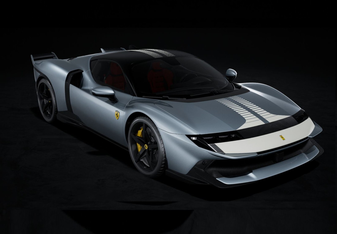 【予約】Ferrariフェラーリ 849 Testarossa Assetto Fiorano Grigio Titanio matt Press / BBR 1/43 ミニカー