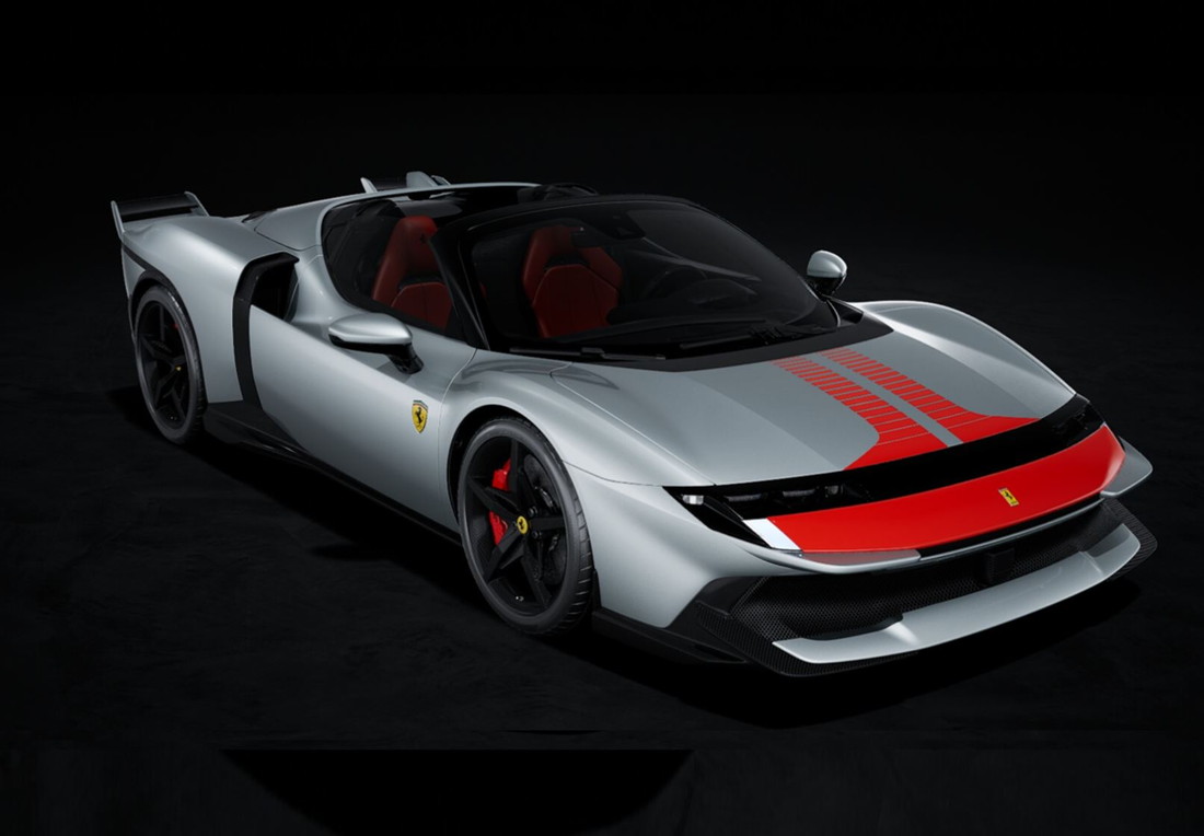 【予約】Ferrariフェラーリ 849 Testarossa Spider Assetto Fiorano Grigio Squalo with Red / BBR 1/43 ミニカー