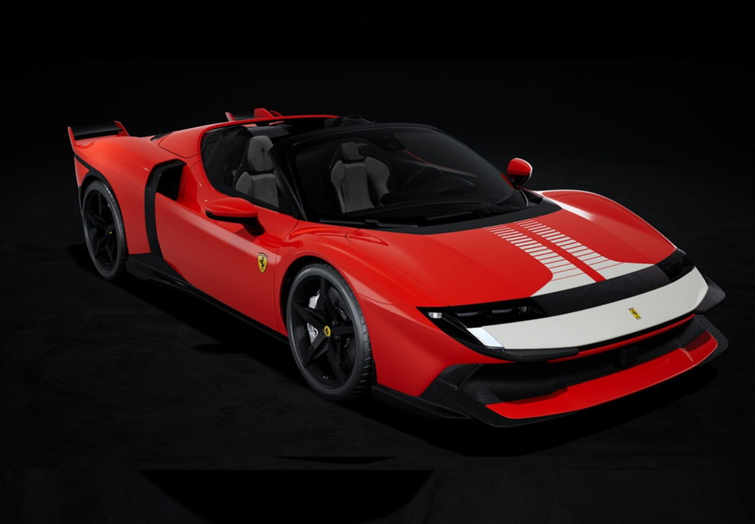 【予約】Ferrariフェラーリ 849 Testarossa Spider Assetto Fiorano Rosso Corsa White livery / BBR 1/43 ミニカー