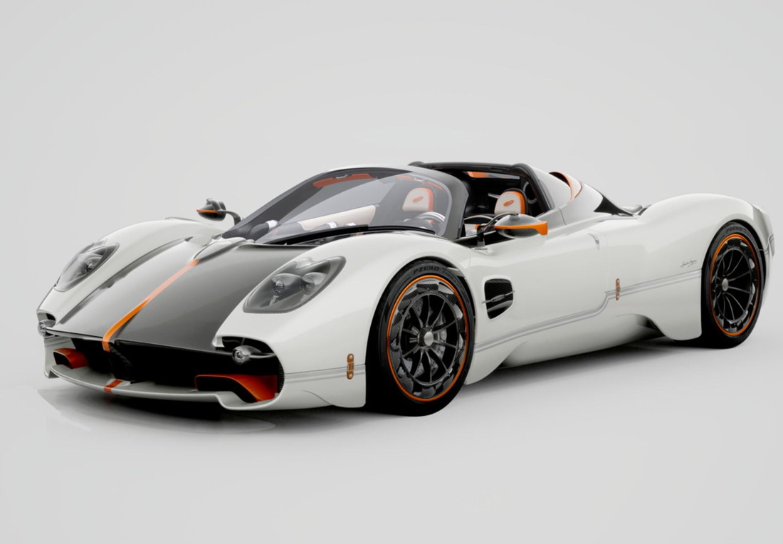 【取って置く】Paganiパガーニ Utopia Roadster Bianco Benny gloss open roof / BBR 1/18 ミニカー