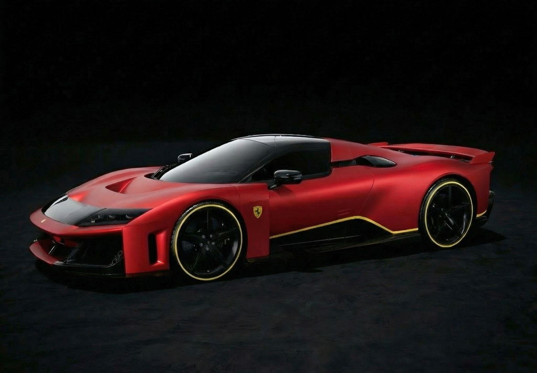 【取って置く】Ferrariフェラーリ F80 Rosso Magma Matt with yellow accents / BBR 1/18 ミニカー