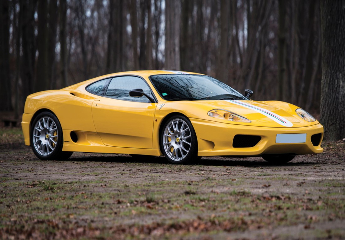 【予約】Ferrariフェラーリ 360 Challenge Stradale Giallo Modena with italian stripe / BBR 1/18 ミニカー
