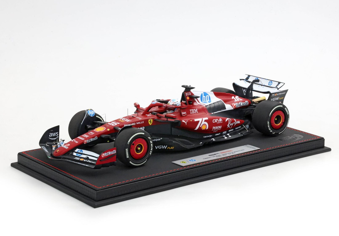 【予約】Ferrariフェラーリ SF25 Monaco livery 75y Shell Leclerc 2nd position LUXURY PACK / BBR 1/18 ミニカー