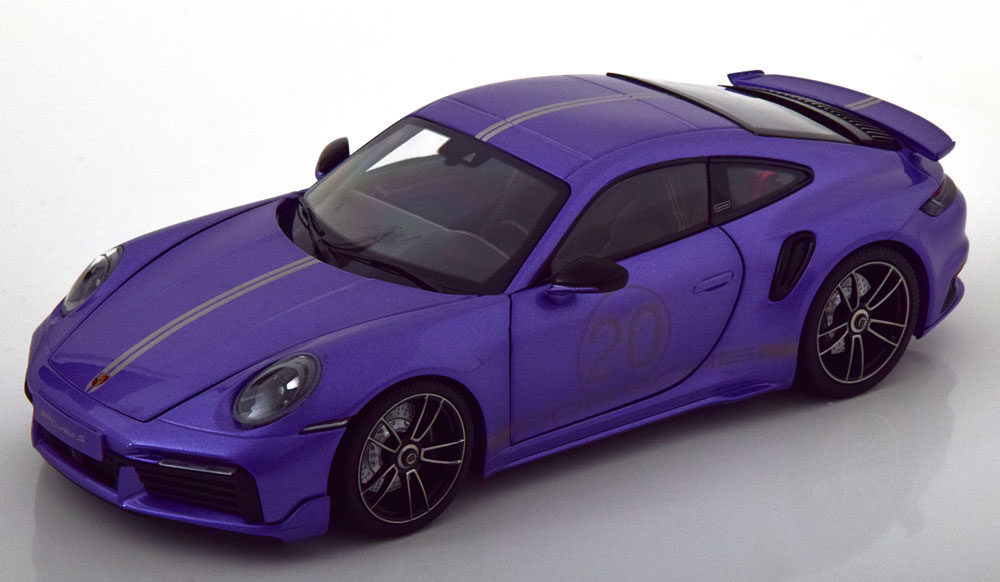 Porscheポルシェ 911 (992) Turbo SターボS Coupeクーペ 2021 パープルメタリック / MINICHAMPS 1/18 ミニカー