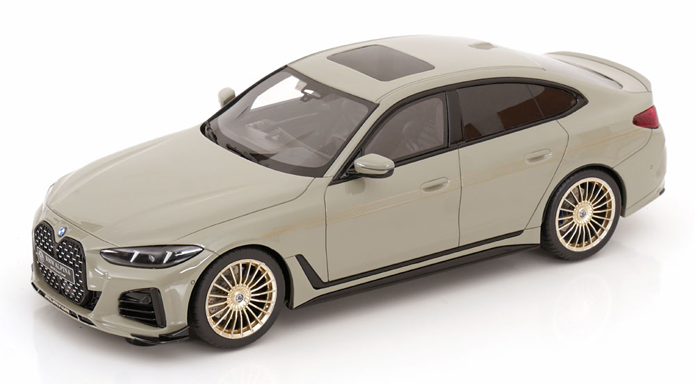 BMW Alpinaアルピナ B4 GT 2024 薄墨色 押さえる999台 / GT SPIRIT 1/18 ミニカー