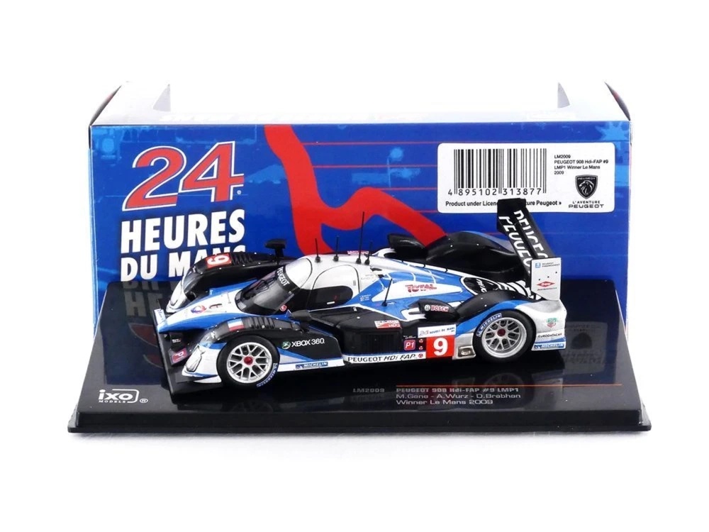 PEUGEOT 908 HDI FAP Winner Le Mans 2009 プジョー 優勝 ルマン / IXO 1/43 ミニカー