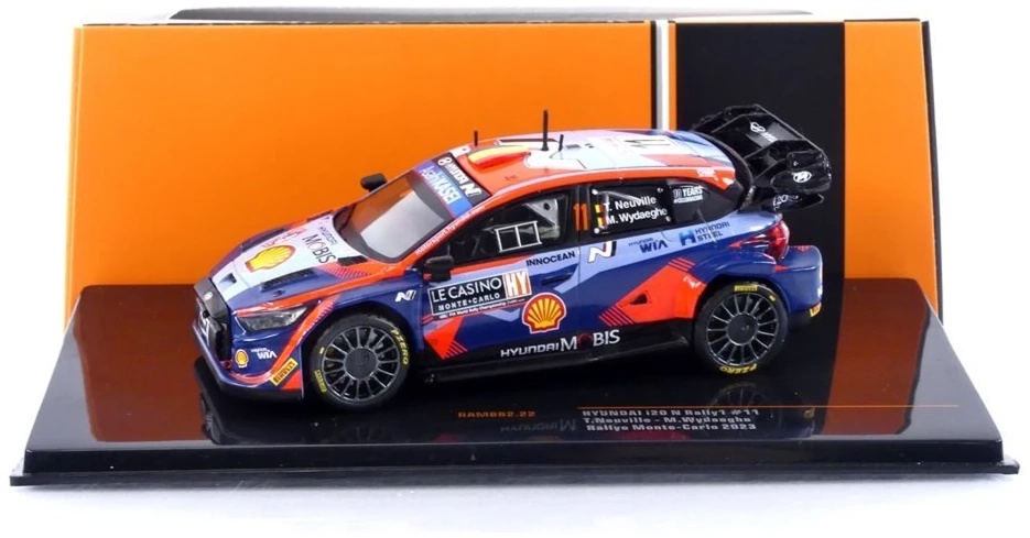 HYUNDAI i20 N Rally1 Rallye Monte Carlo 2023 ヒョンデ モンテカルロ / IXO 1/43 ミニカー おもちゃ-ミニカー・トイカー