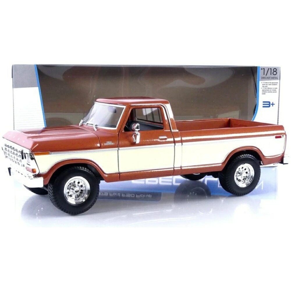 楽天市場】ミニカー 1/18 フォード F150 ピックアップトラック 1979 茶