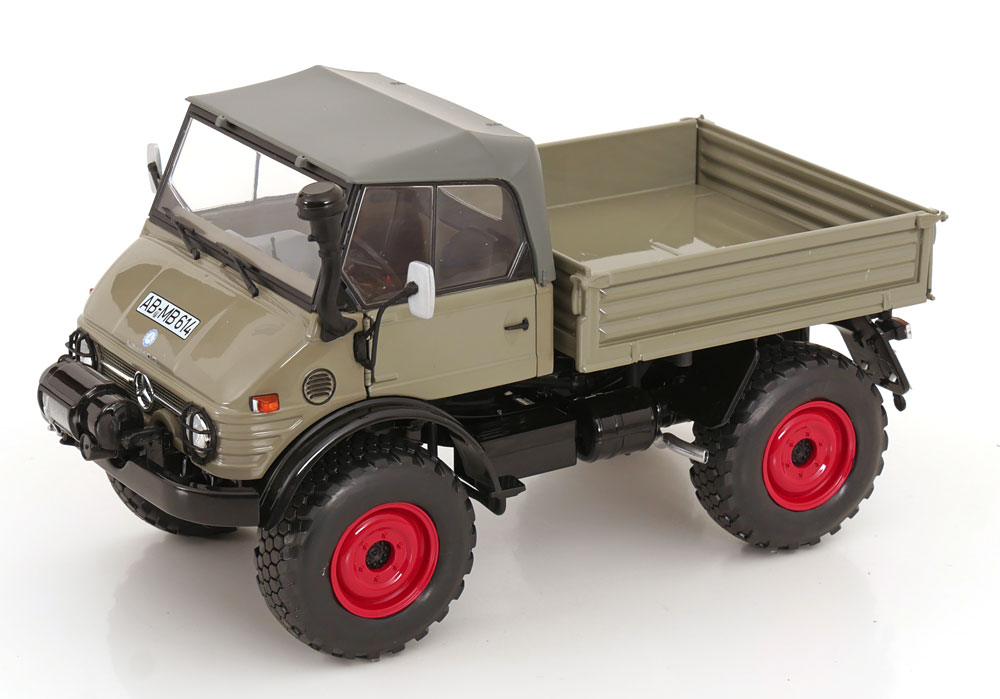 Mercedesメルセデス Unimogウニモグ 406 ホンブルグ帽とっ始め 1963-1989 薄墨色赤いこと / Schuco 1/18 ミニカー