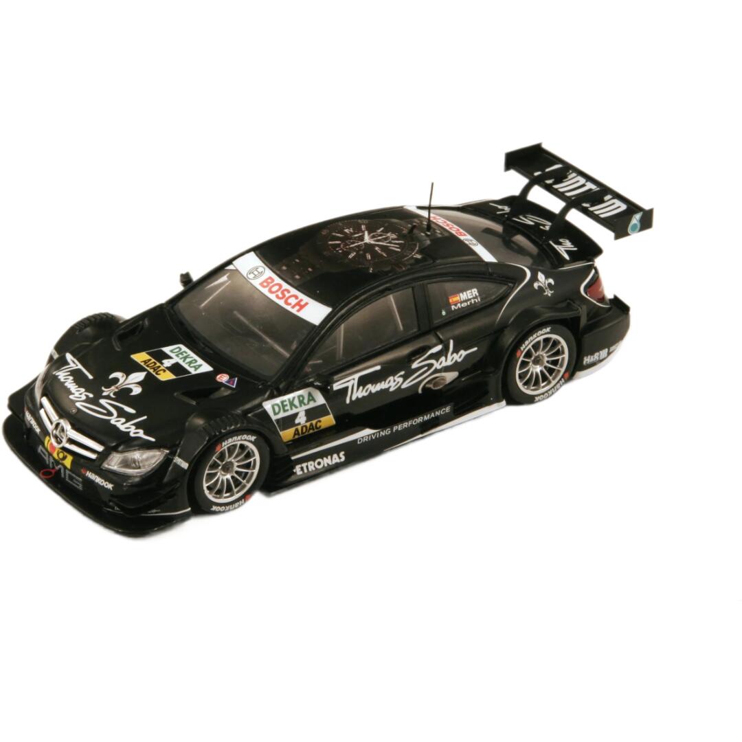 Mercedes Benzメルセデスベンツ C Coupe AMG HWA Team #4 DTM 2013 R.Merhi ブラックホワイト / Spark 1/43 ミニカー