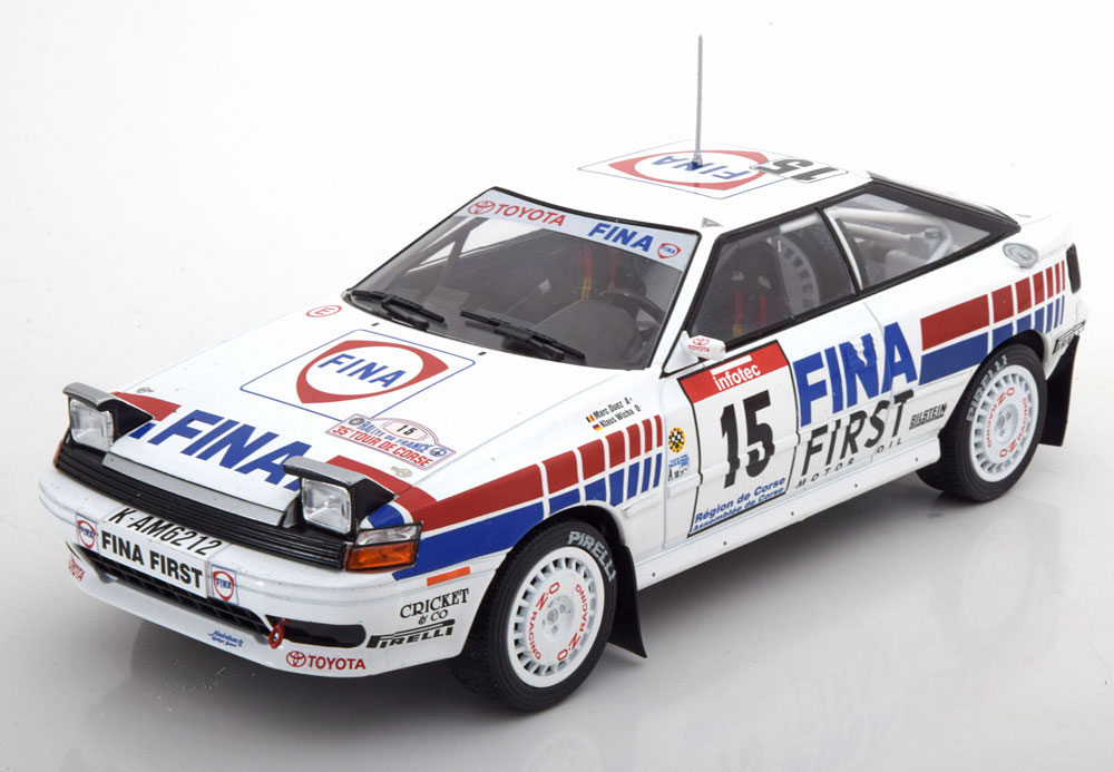 Toyotaトヨタ Celicaセリカ No 15 Rally Tour de Corseツール・ド・コルス 1991 Duez/Wicha / TRIPLE9 1/18 ミニカー