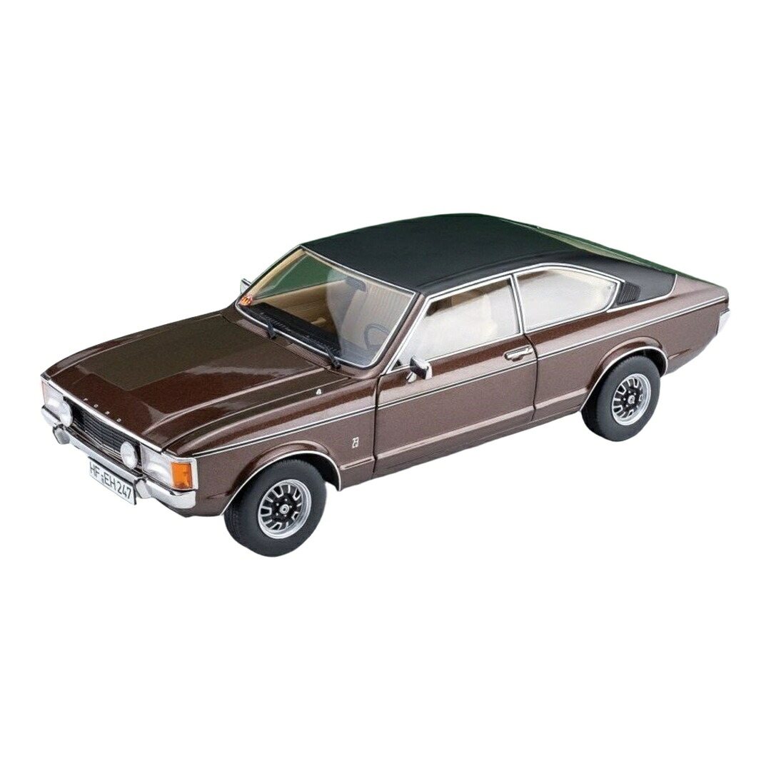 【取って置く】 Fordジェラルド・r・フォード England Granada Coupe II Series 1975 赤銅色 黒いこと 4部屋の入り口開閉 / TOURING MODELCARS 1/18 ミニカー