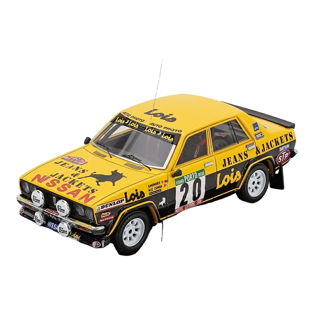 Nissan日産 Datsunダットサン 160J #20 ラリーポルトガル共和国 1983 Santinho Mendes Rui Cunha 黄色 150台制限事項 / Trofeu 1/43 ミニカー