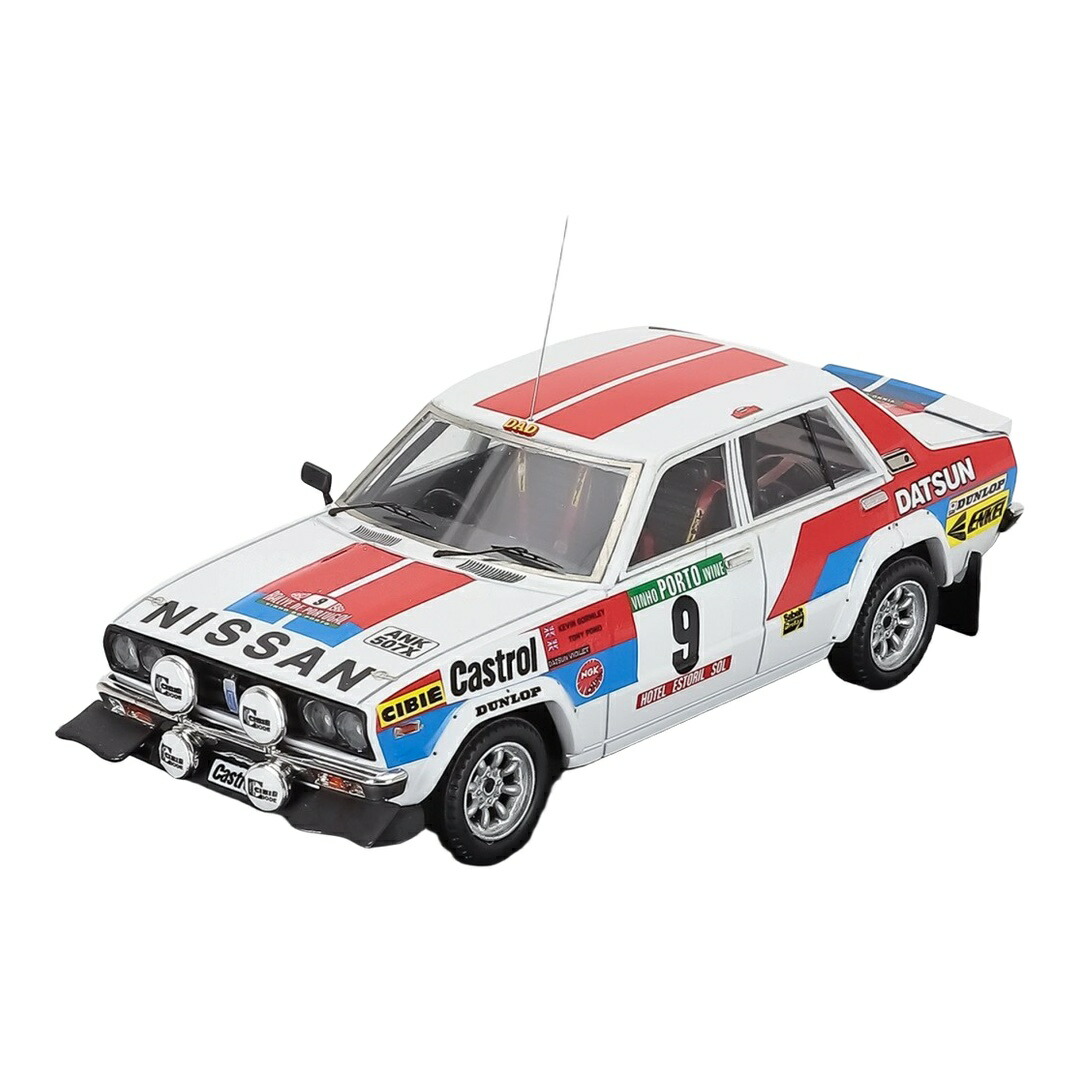Datsunダットサン 160J #9 ラリーポルトガル共和国 1982 Tony Pond/Kevin Gormley 白いこと/赤いこと/青色 150台制限事項 / Trofeu 1/43 ミニカー