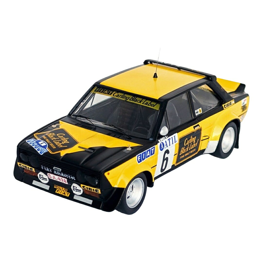 【取っておく】2026年発売予定を組む Fiat判決 131 Abarthアバルト #6 ラリー オムループ・ファン・フラーンデレン 1979 M.Duez/E.Nys 黄色/黒いこと / Trofeu 1/43 ミニカー