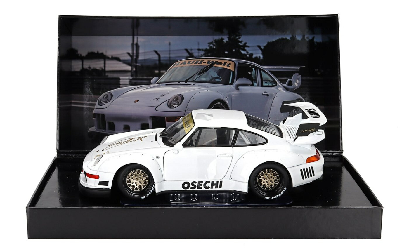 Porscheポルシェ 911 993 RWB RAUH-WELT OSECHI G2.2 Sidney Hoffmann 1995 白いこと シグネチャーエディション TVつづき物 / Werk83 1/18 ミニカー