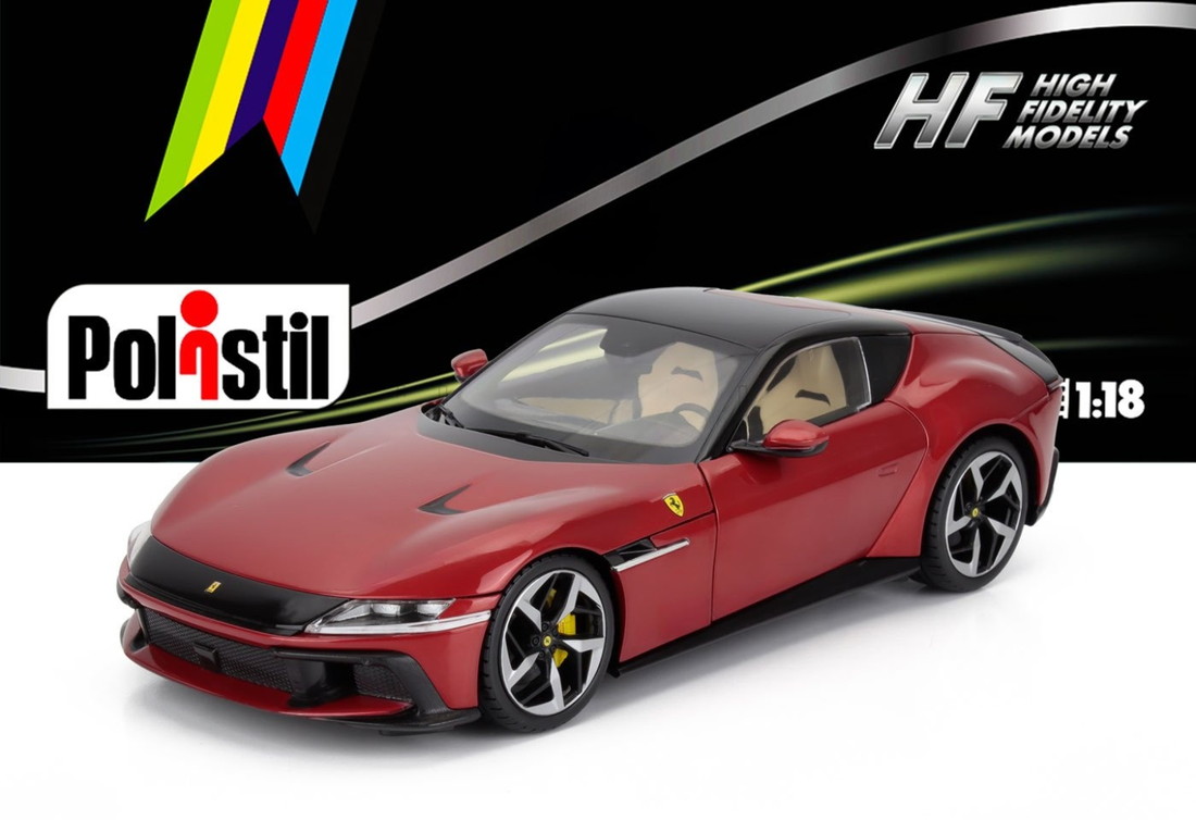 【予約】2026年発売予定FERRARIフェラーリ 12チリンドリ 2024 ロッソイモラ レッドメタリック 海外限定 WINDOW BOX - HIGH FIDELITY MODEL - WITH OPENINGS / 海外限定 1/18 ミニカー