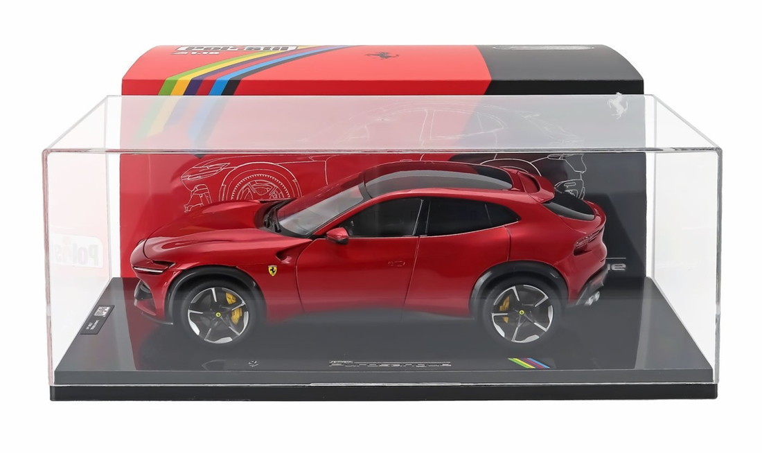 FERRARIフェラーリ プロサングエ 2022 ロッソマグマ レッドメタリック 外国で押さえる HARDCASE - HIGH FIDELITY MODEL - WITH OPENINGS / 外国で押さえる 1/18 ミニカー