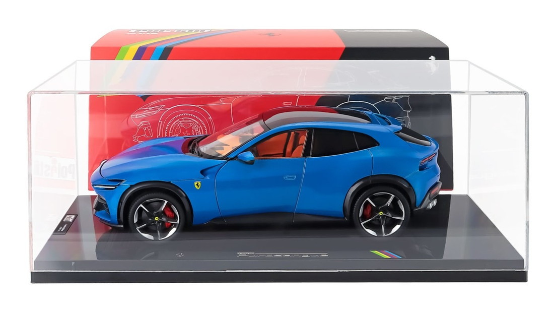 FERRARIフェラーリ プロサングエ 2022 ブルコルサ ブルーメタリック 外国で押さえる HARDCASE - HIGH FIDELITY MODEL - WITH OPENINGS / 外国で押さえる 1/18 ミニカー