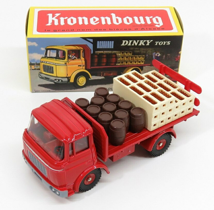 Berliet呼びりんリエ GAK 貨物自動車 Kronenbourgクローネンブルグ 麦酒 1970 赤いこと DINKY-ATLAS-COLLECTION / EDICOLA 1/43 ミニカー