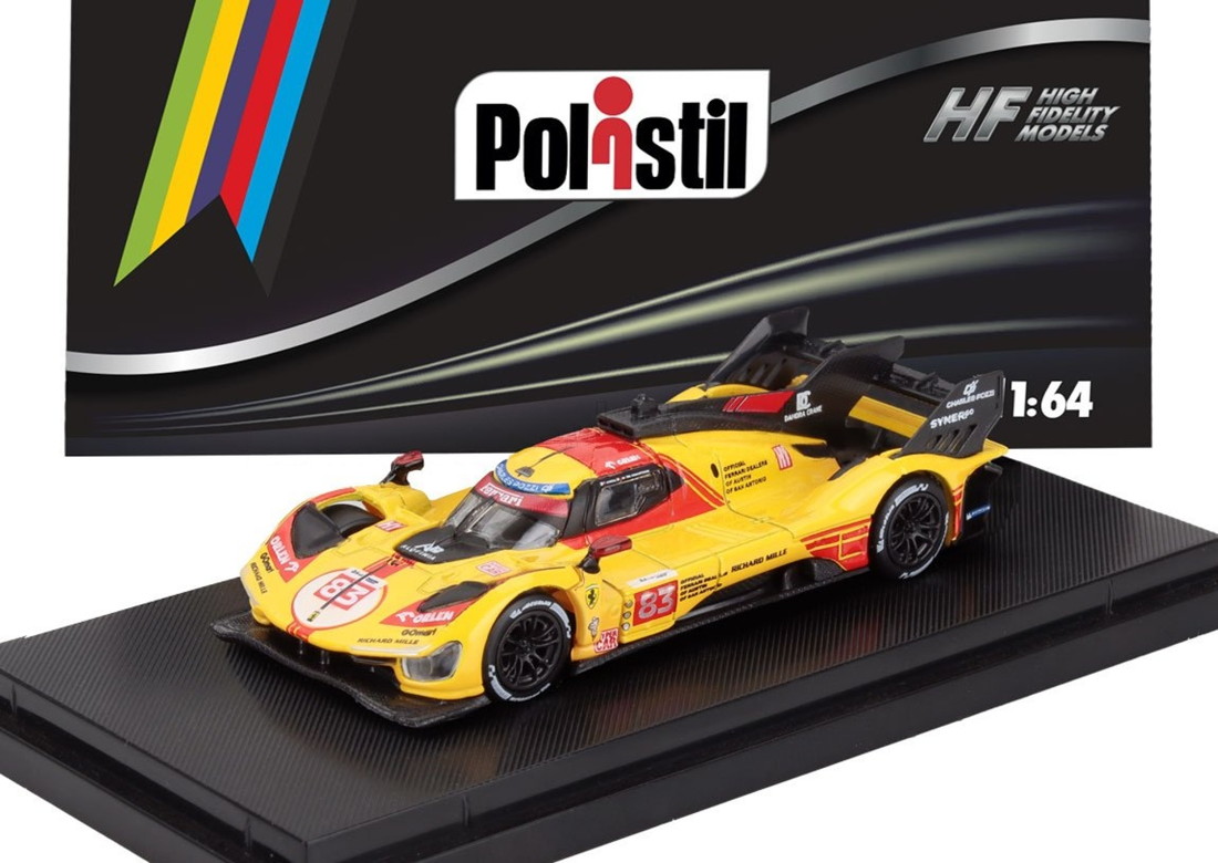 【予約】2026年発売予定FERRARIフェラーリ 499P 3.0L TURBO V6 AF CORSE N 83 24h LE MANS 2024 YELLOW RED 海外限定 HIGH FIDELITY MODEL / 海外限定 1/64 ミニカ