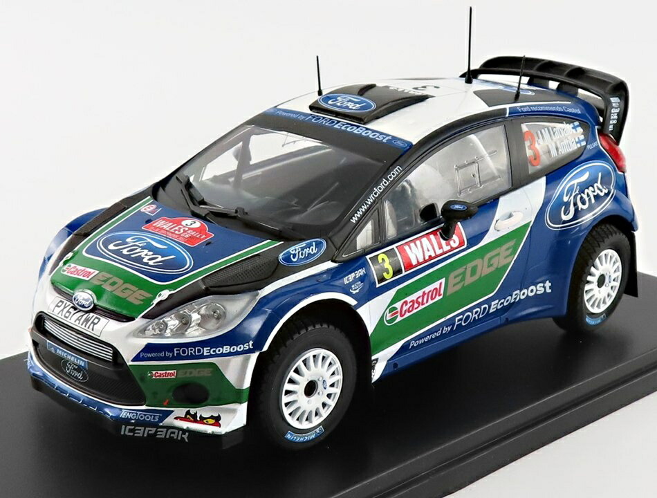 FORD ENGLANDフォードイングランド フィエスタ R5 2012 ウェールズラリー J.M LATVALA ブルーホワイトグリーン HACHETTE-WRC-FIA-WORLD-RALLY-CHAMPIONSHIP-COLLECTION / ED