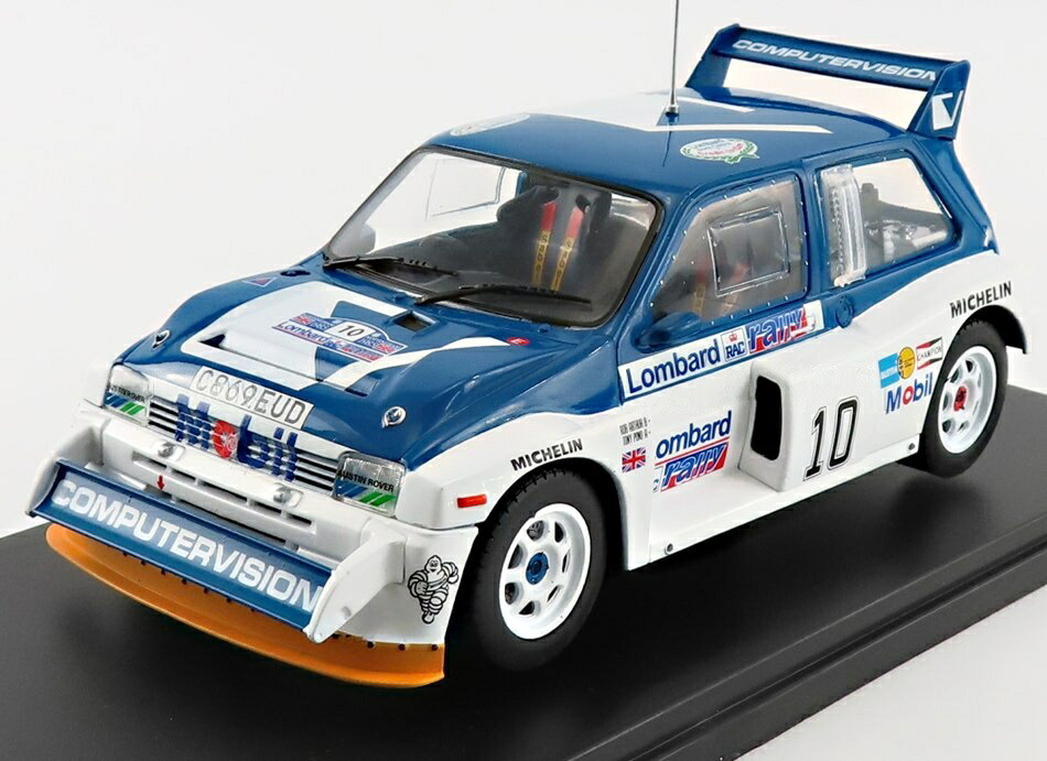 MGエムジー 地下鉄道 6R4 1985 RACラリー T.POND 青色白いこと HACHETTE-WRC-FIA-WORLD-RALLY-CHAMPIONSHIP-COLLECTION / EDICOLA 1/24 ミニカー おもちゃ-ミニカー・トイカー-乗り物のおもちゃ
