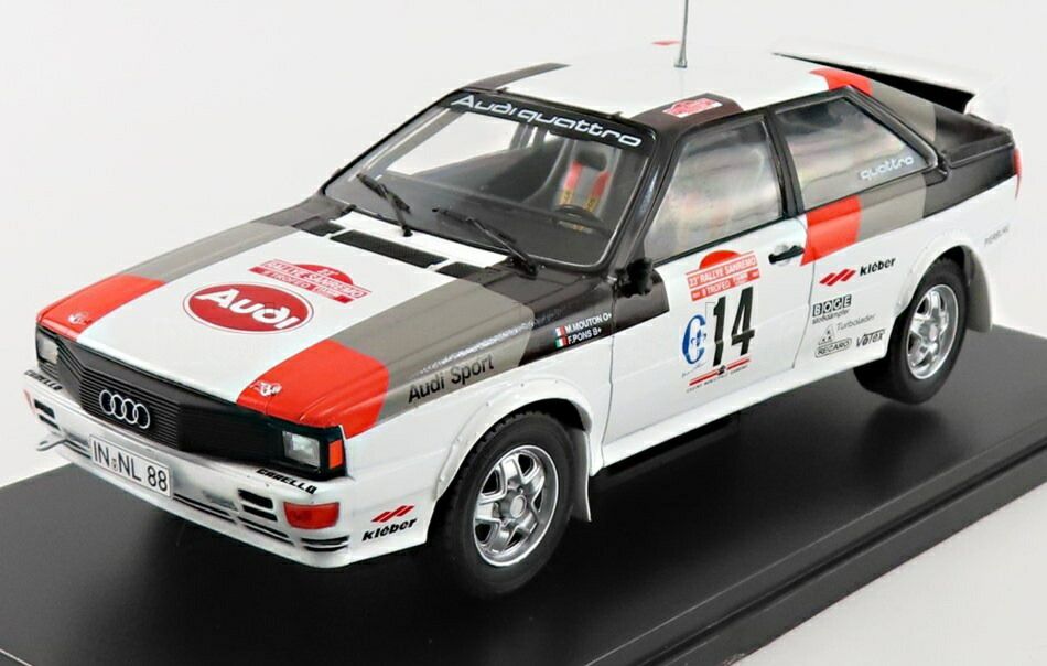 AUDIアウディ 桑トロ A1 1981 サンレモラリー 勝ち得る MICHELE MOUTON ホワイトブラックレッド HACHETTE-WRC-FIA-WORLD-RALLY-CHAMPIONSHIP-COLLECTION / EDICOLA 1/24 ミニカー・トイカー-車