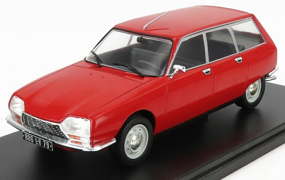 CITROENシトロエン GS ひと休み 野球クラブ SW ステイション手押し車 1971 赤いこと CITROEN-COLLECTION-HACHETTE / EDICOLA 1/24 ミニカー