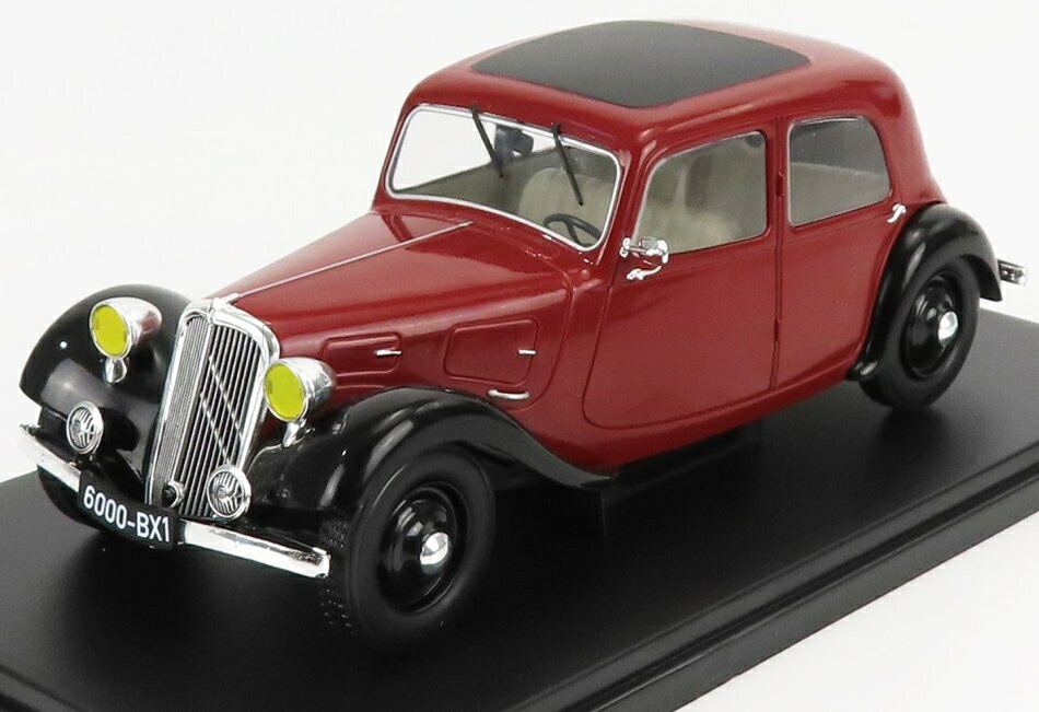 CITROENシトロエン トラクション 7A アバン 1934 赤いこと 黒いこと CITROEN-COLLECTION-HACHETTE / EDICOLA 1/24 ミニカー