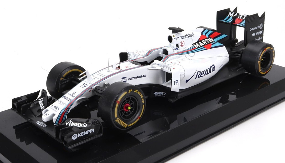 WILLIAMSウィリアムズ F1 FW37 N 19 2015年イタリアGP 3位 フェリペマッサ ブリスターBOXダメージ ホワイトブルーレッド LE-GRANDI-F1-COLLECTION-CENTAURIA / EDICOLA 1/24 ミニカ
