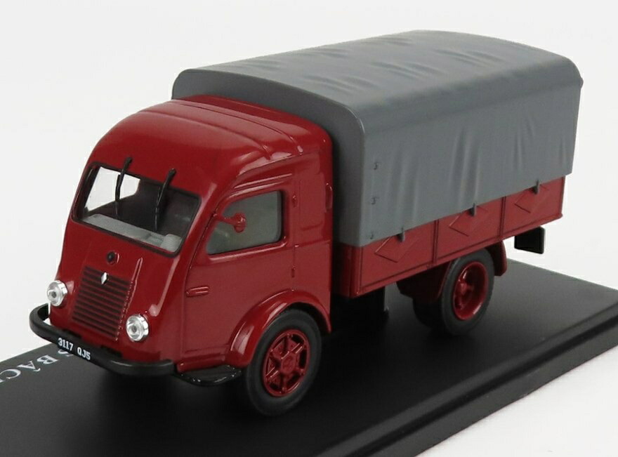 Renaultルノー 2トン トラック 幌付き 荷台 1947 レッドグレー HACHETTE-UTILITAIRES-RENAULT-COLLECTION / EDICOLA 1/43 ミニカー