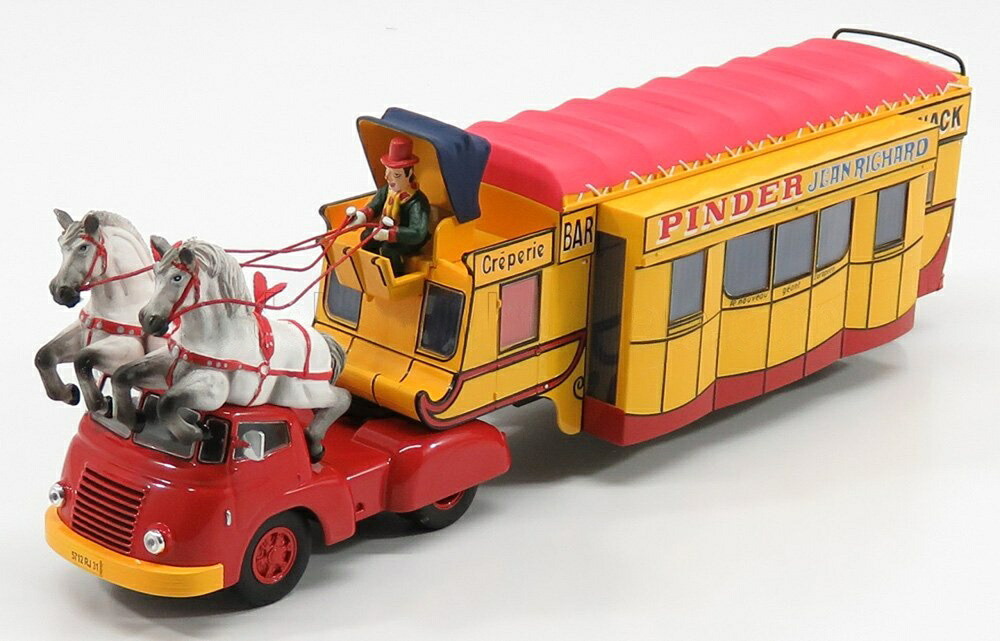 TRUCKトラック PINDER CIRCUSピンダーサーカス クレープリースナックバー 1955 イエローレッド ATLAS-PINDER-CIRCUS-COLLECTION TV SERIES / EDICOLA 1/43 ミニカー