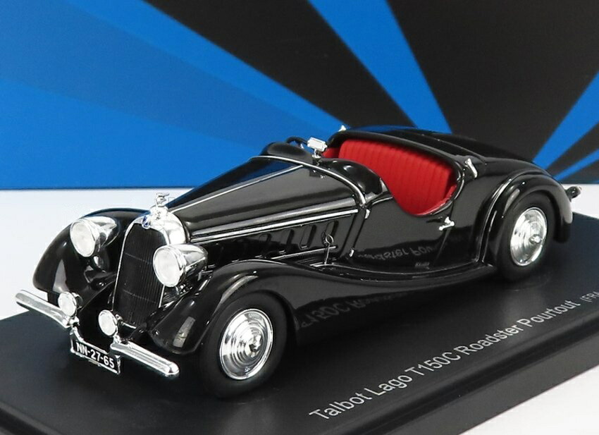 TALBOTタルボ LAGO T150C ROADSTER POURTOUT FRANCE 1937 BLACK 333台限定 / Avenue 43 1/43 ミニカー｜ラストホビー