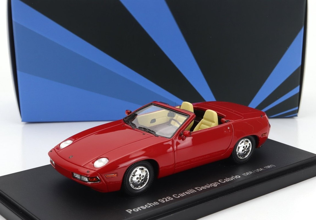 PORSCHEポルシェ 928 CABRIOLET CARELLI DESIGN USA 1981 RED 333台限定 / Avenue 43 1/43 ミニカー｜ラストホビー