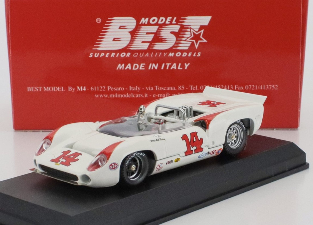 LOLAローラ T70 MKIII スパイダー N 14 ラグナセカ 1967 バド モーレイ ホワイトレッド / Best-Model 1/43 ミニカー｜ラストホビー