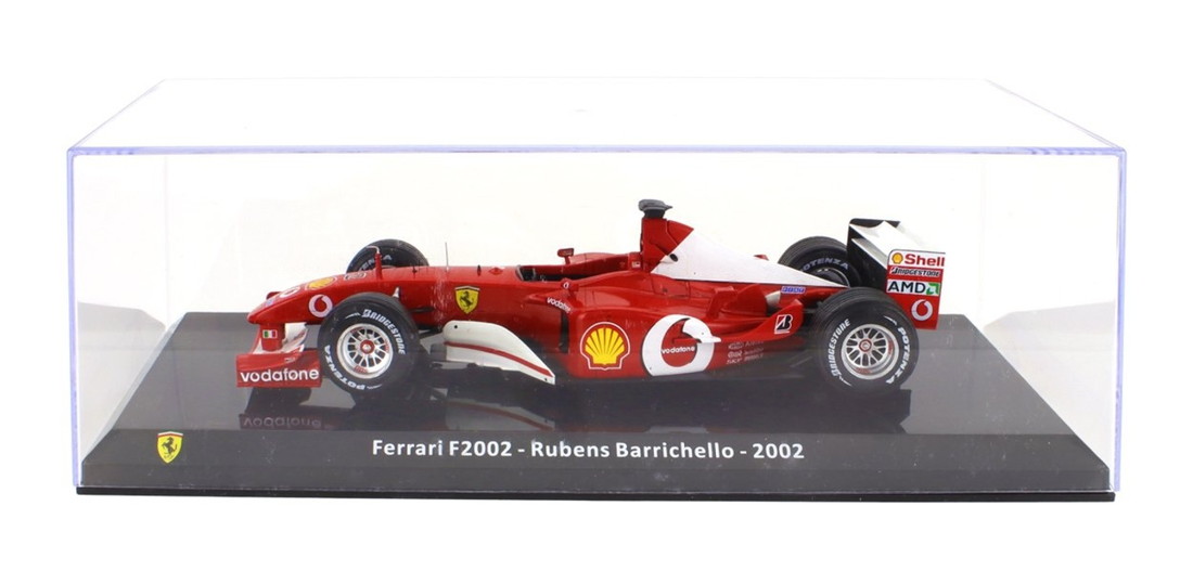Ferrariフェラーリ F1 F2002 N 2 2002 RUBENS BARRICHELLO RED LE-GRANDI-FERRARI-F1 COLLECTION / EDICOLA 1/24 ミニカー