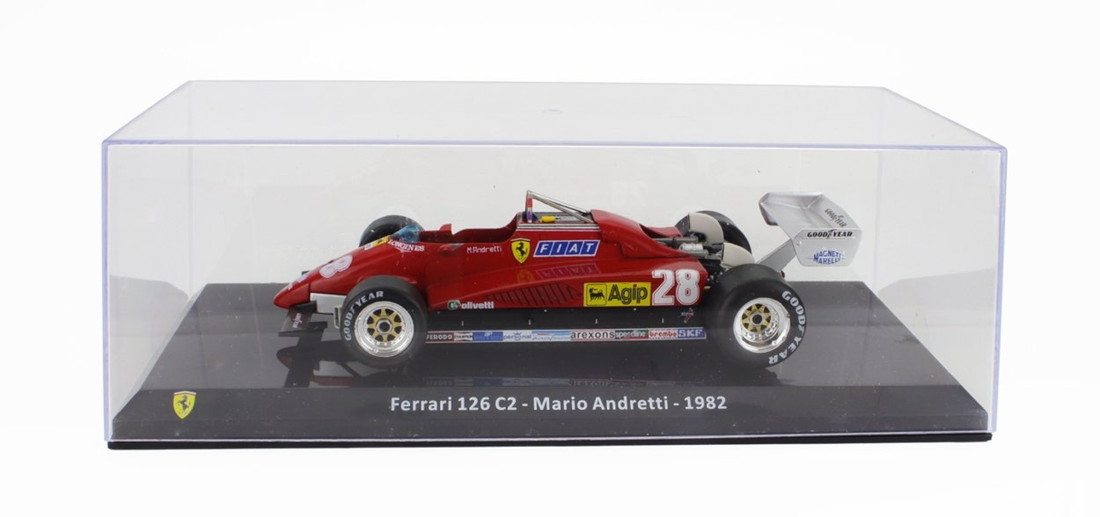 Ferrariフェラーリ F1 126 C2 N 28 1982 MARIO ANDRETTI RED LE-GRANDI-FERRARI-F1 COLLECTION / EDICOLA 1/24 ミニカー