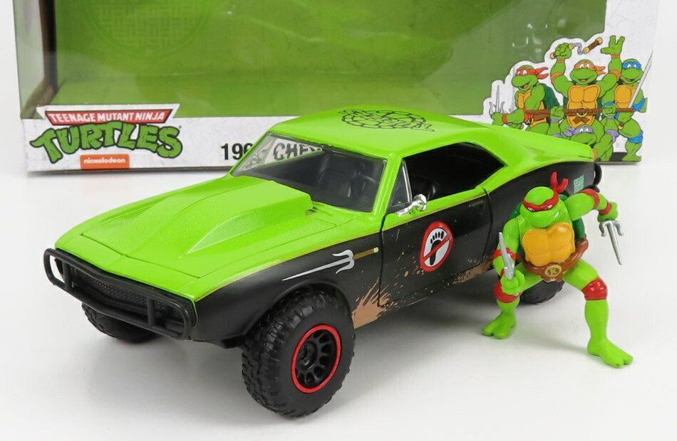 CHEVROLETシボレー カマロ 1967 ラファエル ニンジャタートルズ 緑であること黒いこと TV SERIES - MOVIE / JADA 1/24 ミニカー