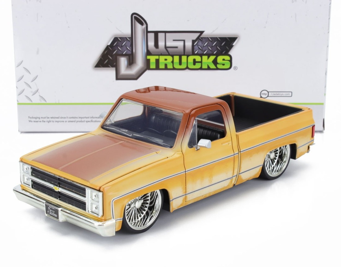 CHEVROLETシボレー C10 ピックアップカスタム 1985 2トーンクリームブラウン / JADA 1/24 ミニカー｜ラストホビー