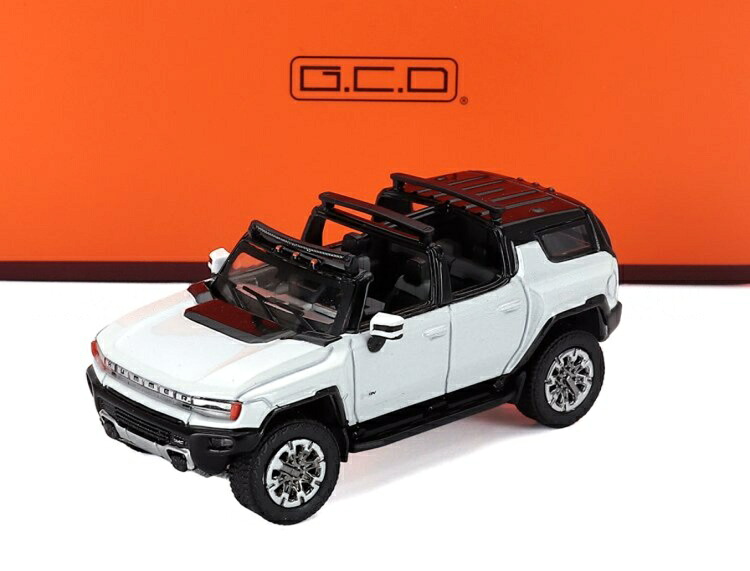GMCジーエムシー ハマー EV 2022 白いこと / GCD 1/64 ミニカー